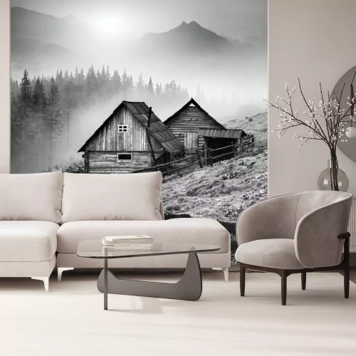 Fototapete Haus in den Bergen