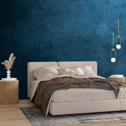 Fototapete Blauer Beton