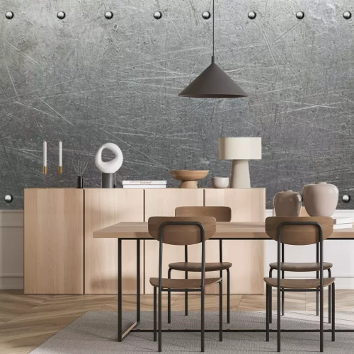 Fototapete Metallstruktur mit Nieten