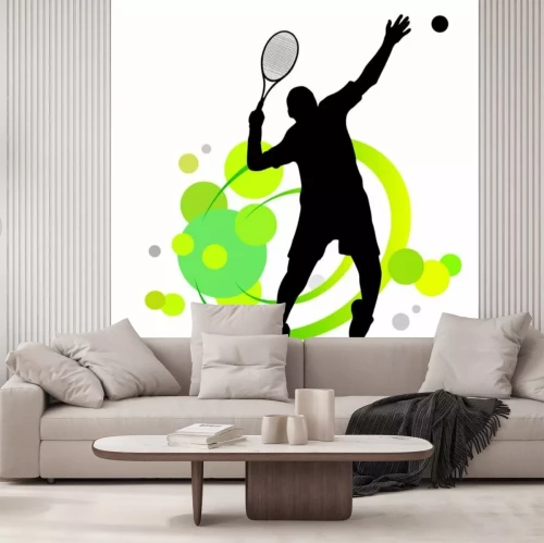 Fototapete Abstraktion mit Sportler