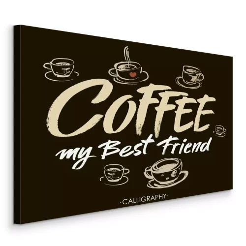 Bild Kaffeeaufschrift mit Tassen