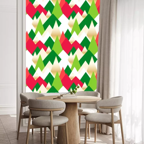 Tapete Abstrakte bunte Berggipfel