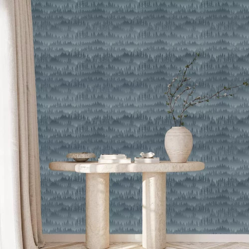 Tapete Vektor-Berge Wald-Hintergrund Textur nahtlose Muster