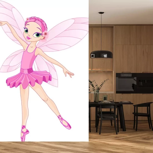 Sticker Nette rosa Fee