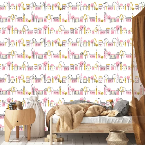 Tapete Mädchenhafte Stadt