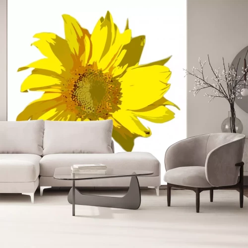 Sticker Sonnenblume mit gelber Mitte