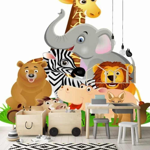 Sticker Eine Gruppe exotischer Märchentiere