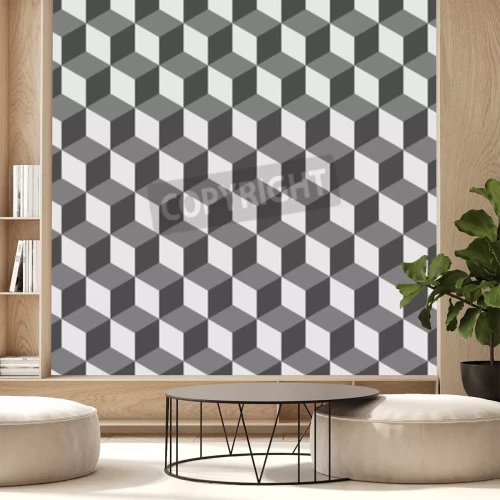 Fototapete Grafik 3D mit Kuben