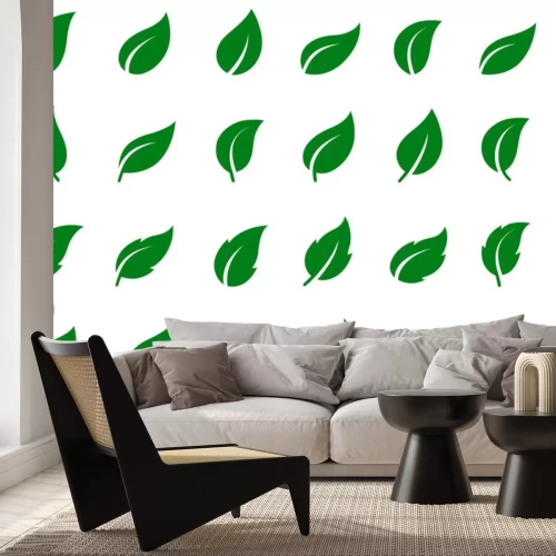 Sticker Satz von Blatt-Icons