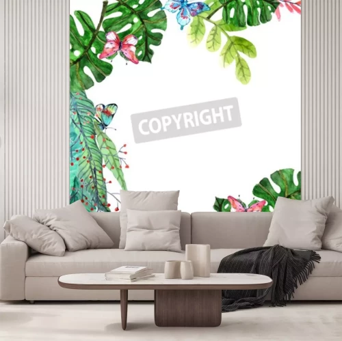 Fototapete Natur vor weißem Hintergrund