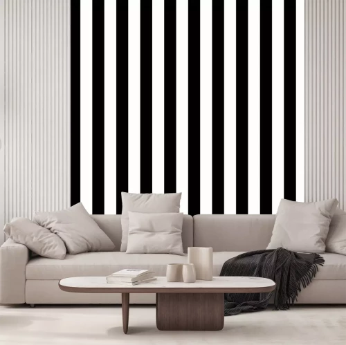 Sticker Schwarz-weiß gestreiften Hintergrund