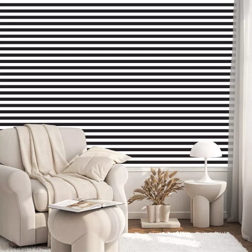 Tapete Schwarz-weiß gestreiften Hintergrund