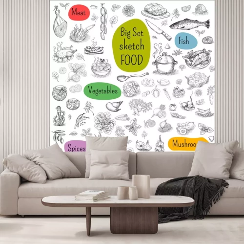 Sticker Leckeres Essen Grafiken nach Produkten aufgeteilt