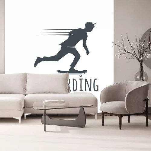 Sticker Set von Skateboard-Etiketten, Abzeichen und Design-Elemente