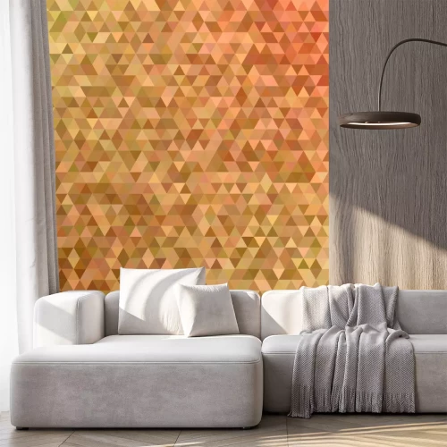 Sticker Zusammenfassung Dreieck Fliese Mosaik Hintergrund Design