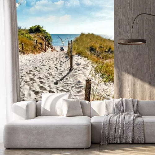 Fototapete Eingang zum Strand an einem Sommertag