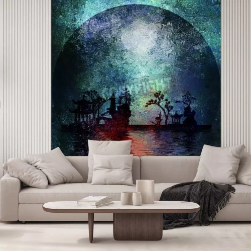 Fototapete Abstrakter asiatischer Garten