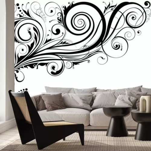 Sticker Floral Design Ornamente