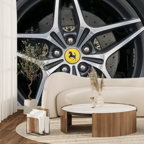 Fototapete Formel 1 Rad des Boliden