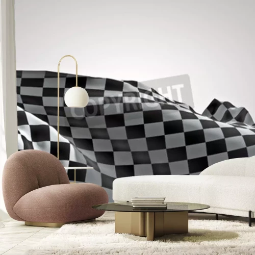 Fototapete Flagge 3D Formel 1