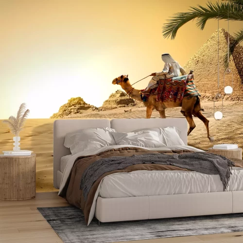 Fototapete Wüste Ägypten und Pyramide