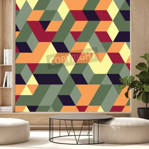 Fototapete Bunte Kuben 3D