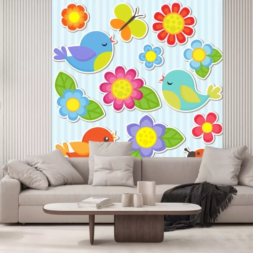 Sticker Märchenhafte Vögel für Kinder