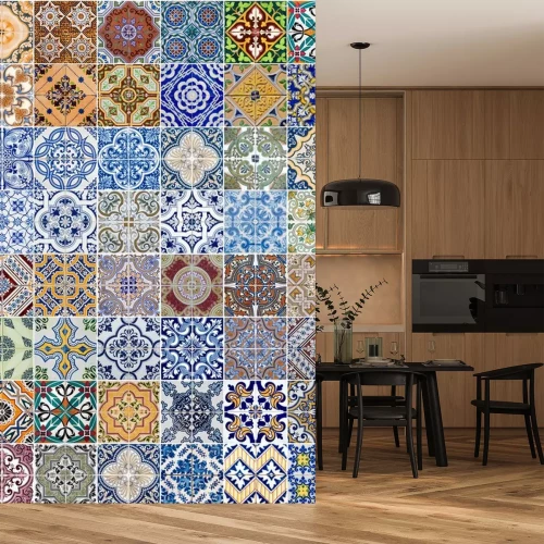 Sticker Set aus 48 Fliesen Muster