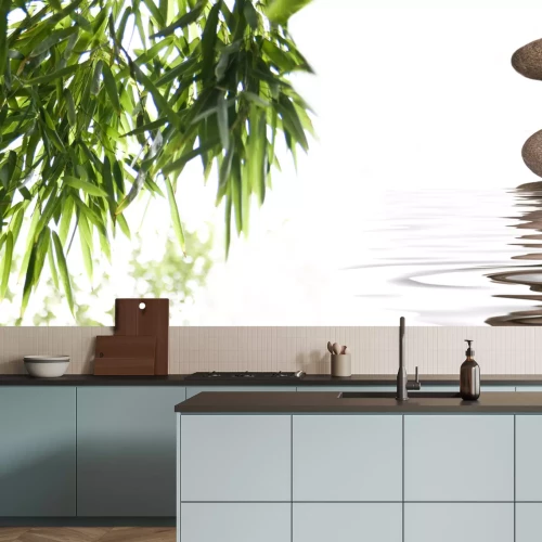 Sticker Die Banner Galets Bambous