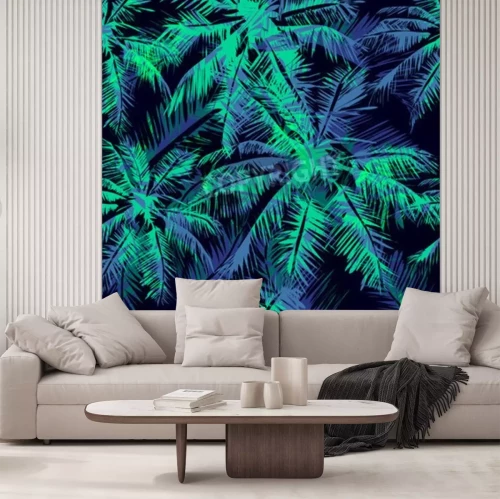 Fototapete Tropisches Dessin mit Natur