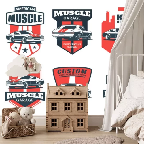 Sticker Rennsportgrafik Autos