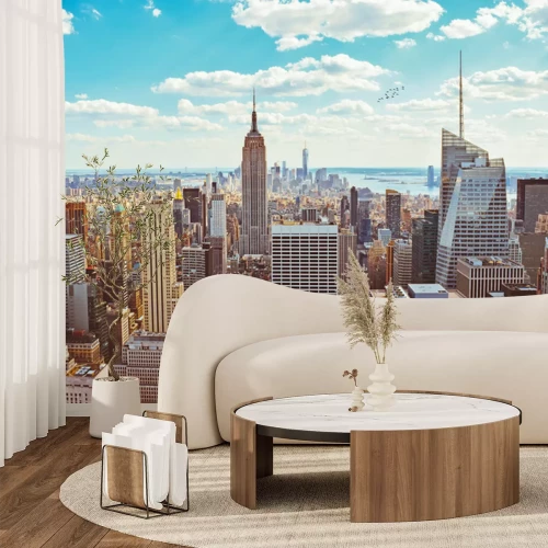 Fototapete New York City (Taken from Helicopter)