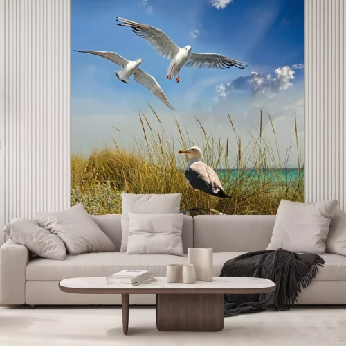 Fototapete Möwen am sonnigen Meer