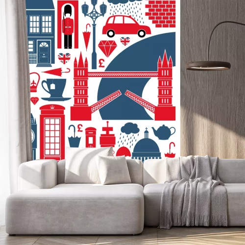 Sticker London Symbole und Wahrzeichen