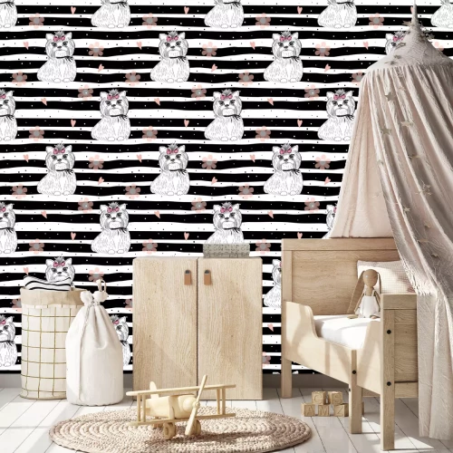 Tapete Terrier mit Schleifen