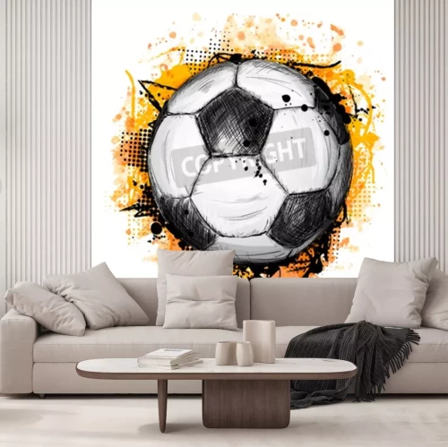 Fototapete Zeichnung des Balls