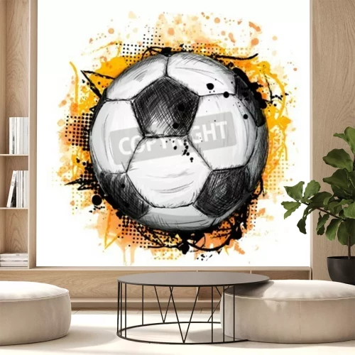 Fototapete Zeichnung des Balls