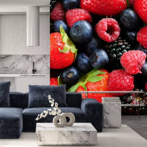 Sticker Verschiedene frische Beeren