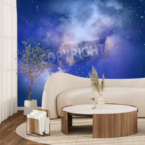 Fototapete Sterne und Wolken