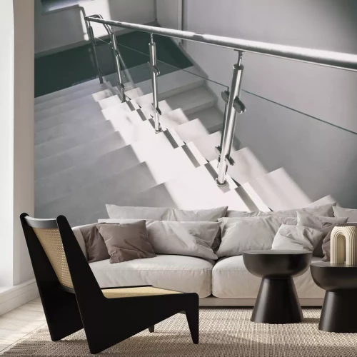 Sticker Graue Betontreppe