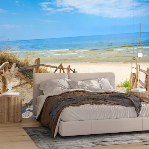 Fototapete Strand und Meer am Sommertag