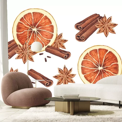 Sticker Gewürze Wintermischung für Glühwein