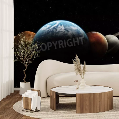 Fototapete Schattige Planeten des Sonnensystems