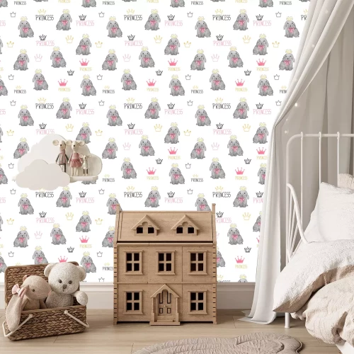 Tapete Prinzessinnen Hasen