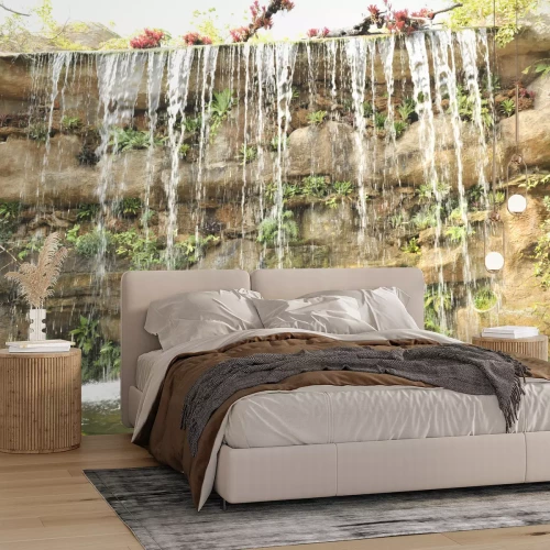 Fototapete Tropischer Wasserfall