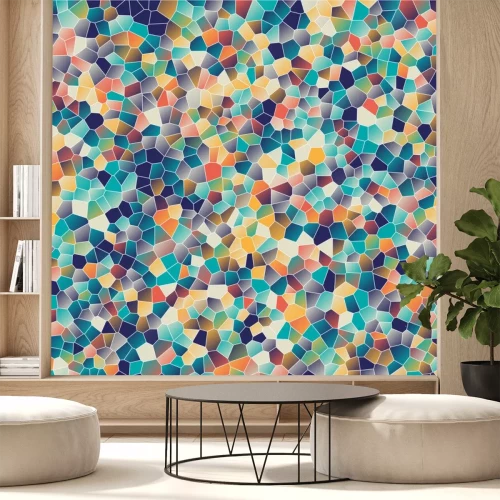 Sticker Mosaic Hintergründe - Vektor-Illustration