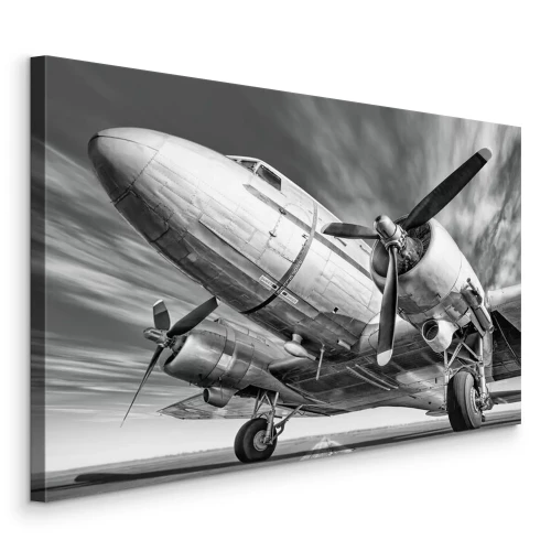 Bild Historisches Flugzeug auf der Startbahn