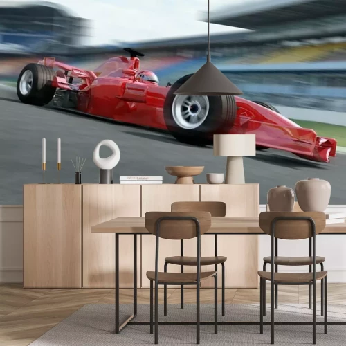 Fototapete F1 Rennfahrer Rennstrecke