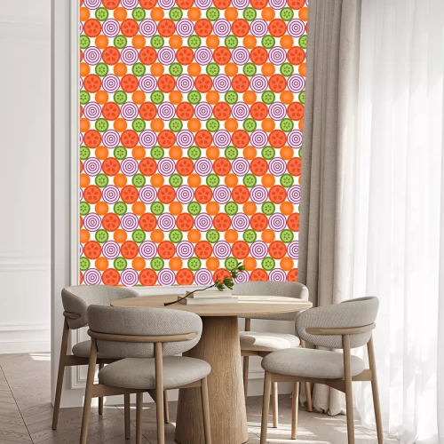 Tapete Runde geschnittenes Gemüse