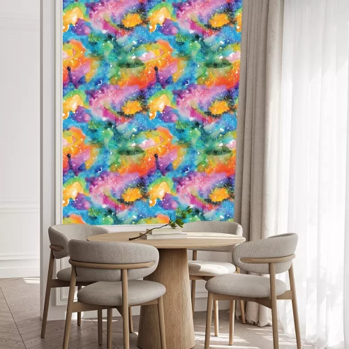 Tapete Aquarell-Galaxie-Illustration. Nahtlose Muster.